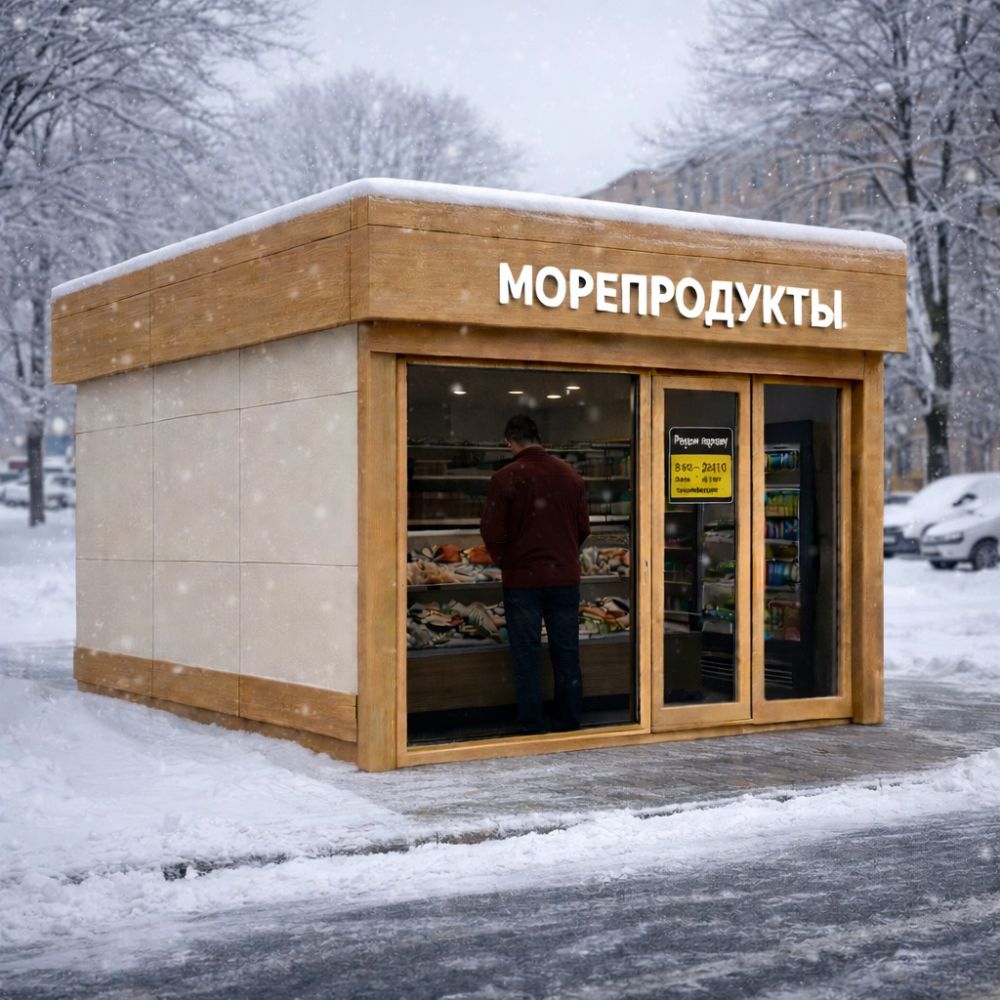 Торговый павильон для магазина и розничной торговли